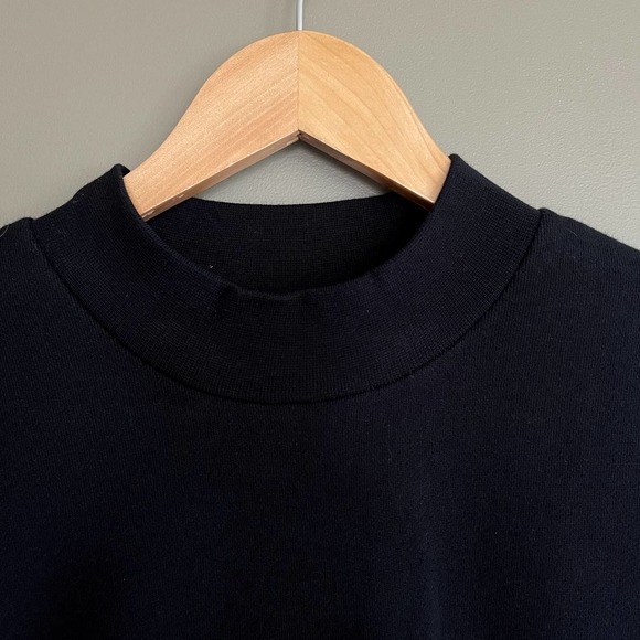 Lole Agda Short Sleeve Tee Black Size Large Sweatshirt Terry Material Athleisure - Picture 10 of 16